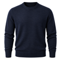 Premium Fine-Knit Crew Neck Jumper – Midnight Navy | DRUMPERRY