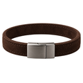 Premium Suede Leather Bracelet – Dark Chocolate Brown | DRUMPERRY