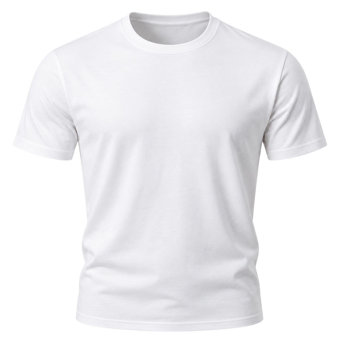 Premium Cotton Crew Neck T-Shirt – Classic White | DRUMPERRY