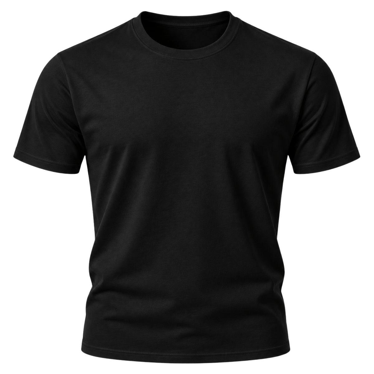 Premium Cotton Crew Neck T-Shirt – Classic Black | DRUMPERRY